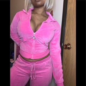 Halebob Pink 2 Piece Set Jacket and Sweatpants